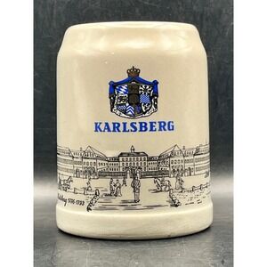 VTG‎ Karlsberg Stoneware Beer Stein Mug .5 Liters Souvenir 4.25" 10 oz Germany